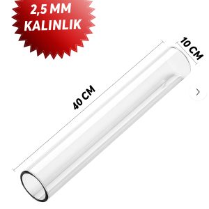 Pelet Sobası Boru Camı 40CM