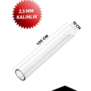 Pelet Sobası Boru Camı 120CM