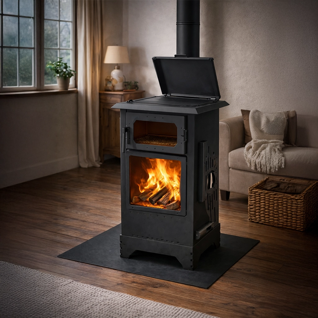 Hem Odun Hemde Pelet Yakan Soba